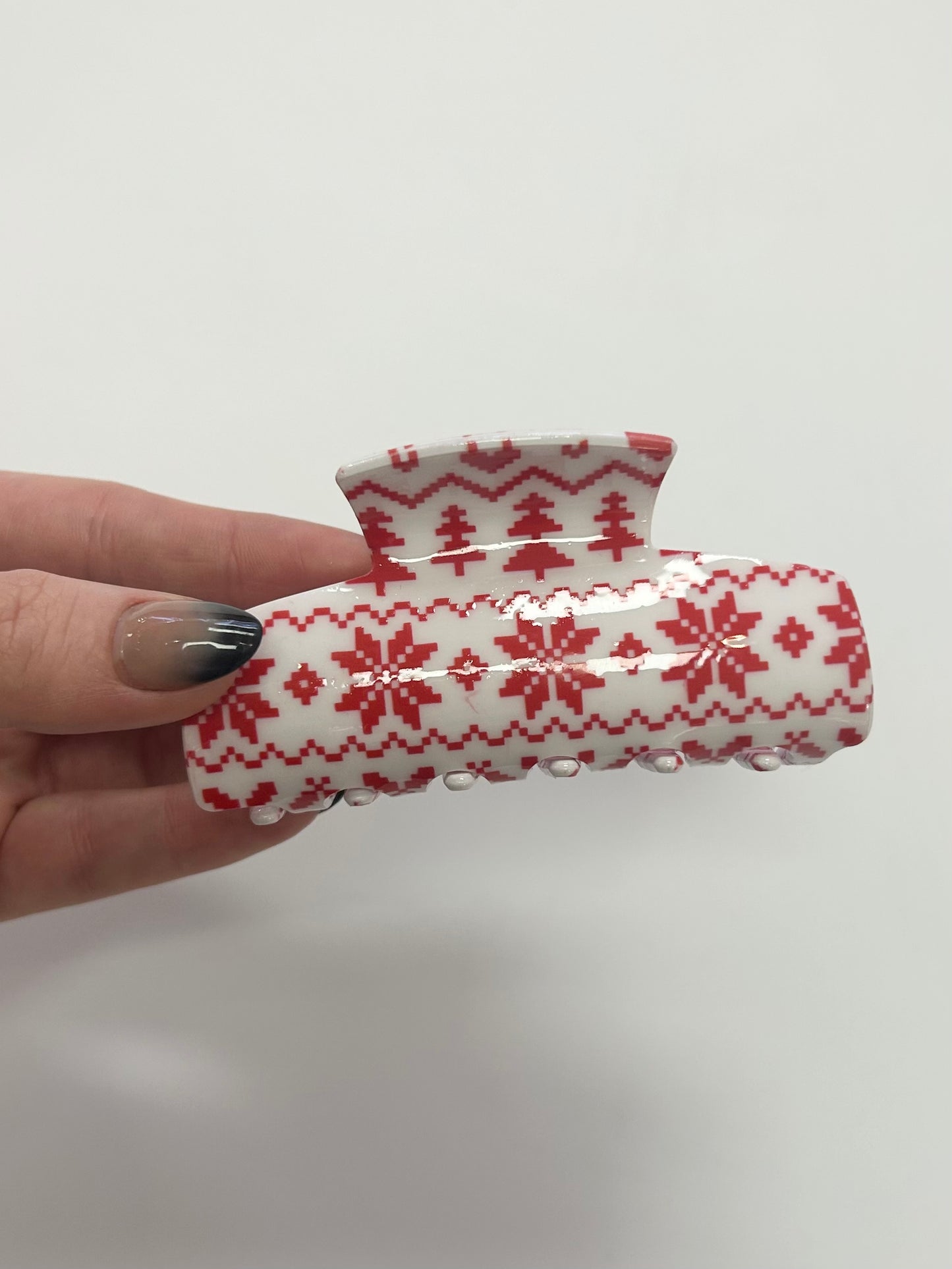 Christmas Plaid Hair Clips