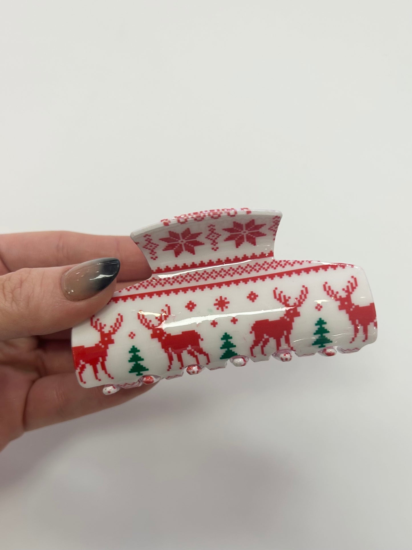 Christmas Plaid Hair Clips