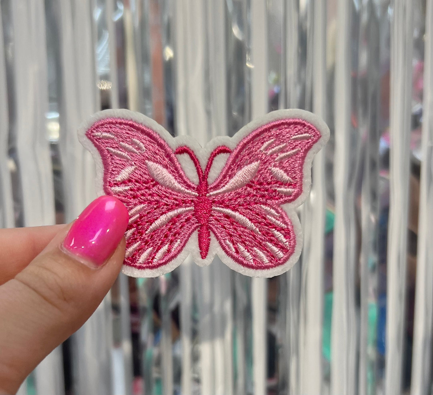 Butterfly Embroidered Hat Patch