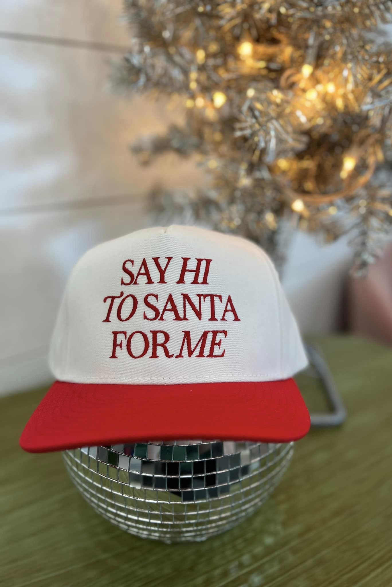 Say Hi To Santa For Me Dad Hat