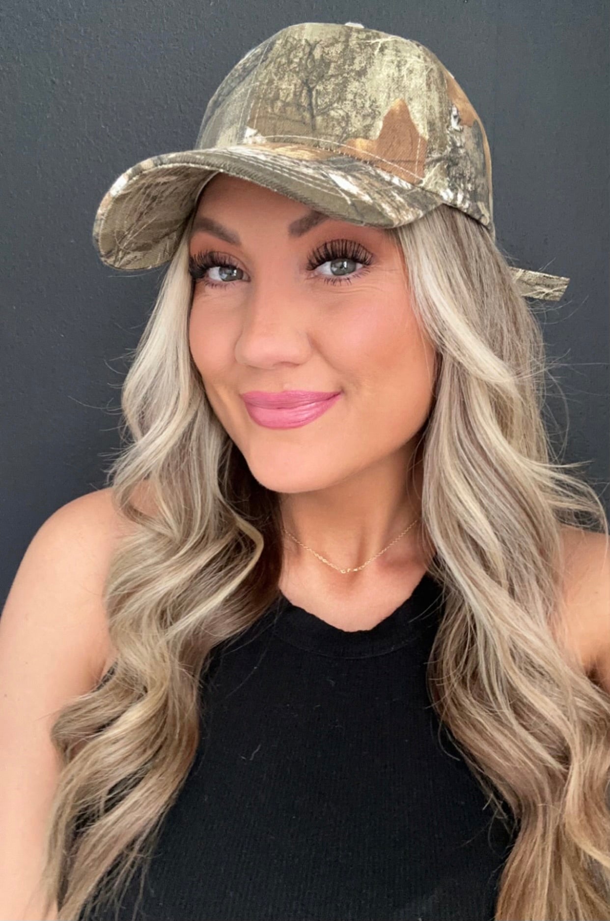 Solid Camo Hat