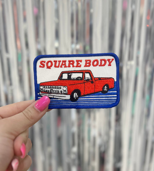 Square Body Embroidered Hat Patch