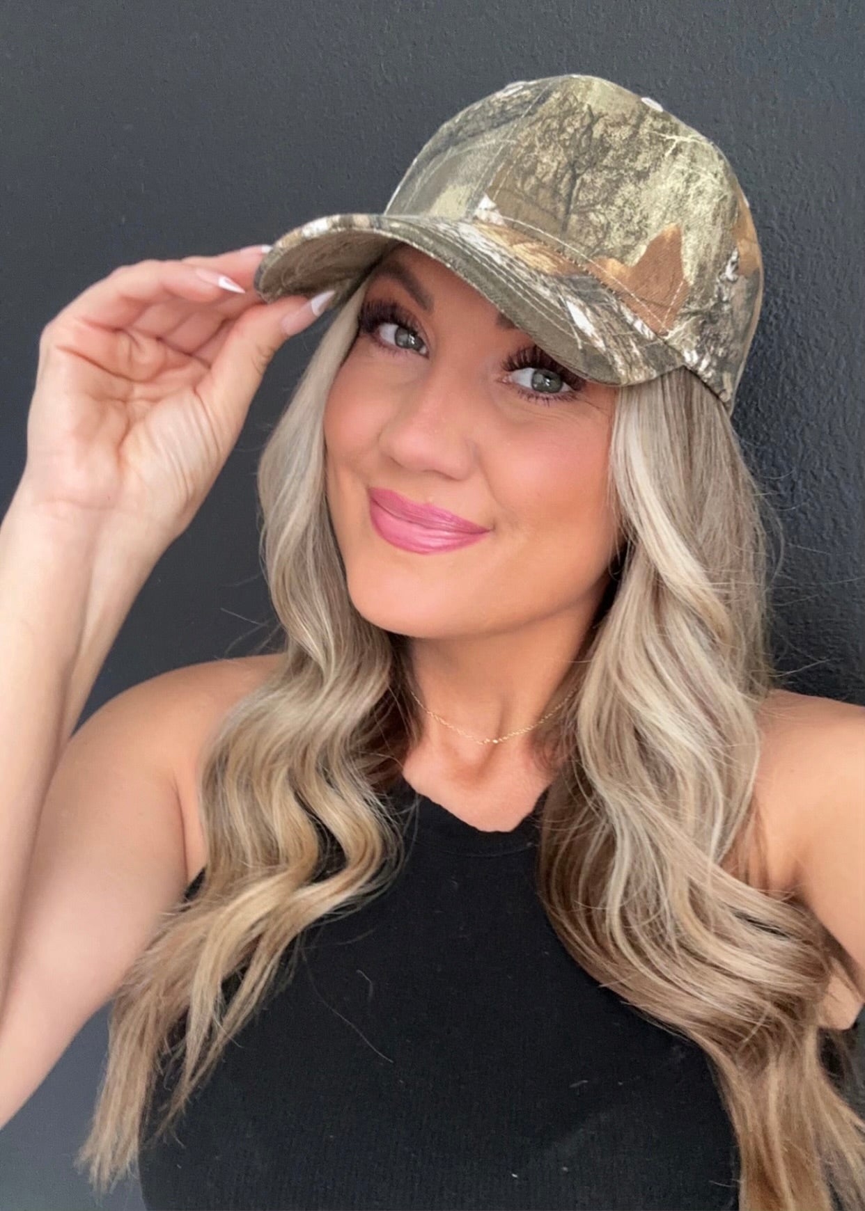 Solid Camo Hat