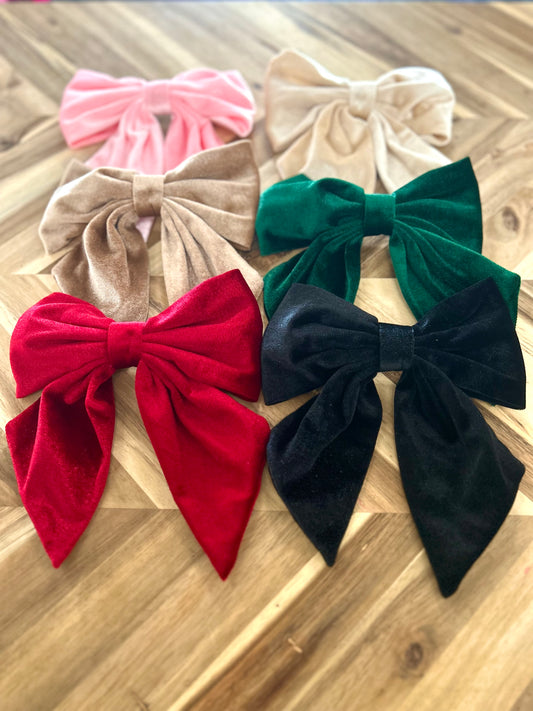 Velvet Hair Bow