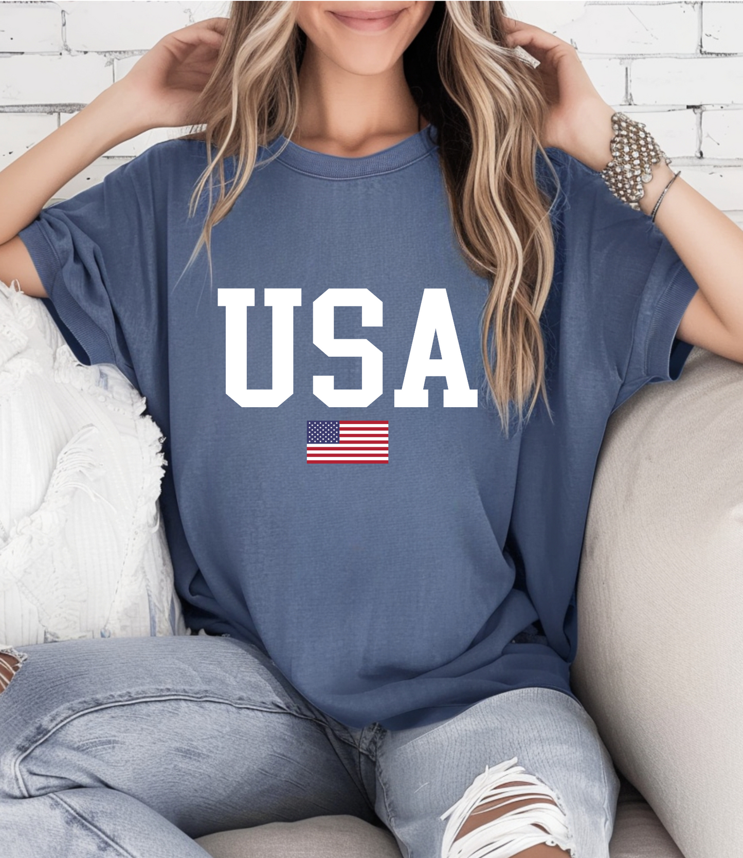 USA Flag DTF Transfer