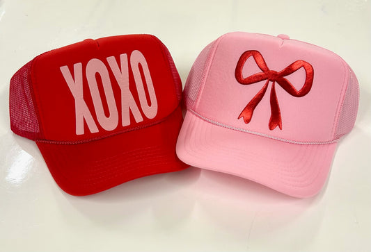 Valentine's Puff Hats