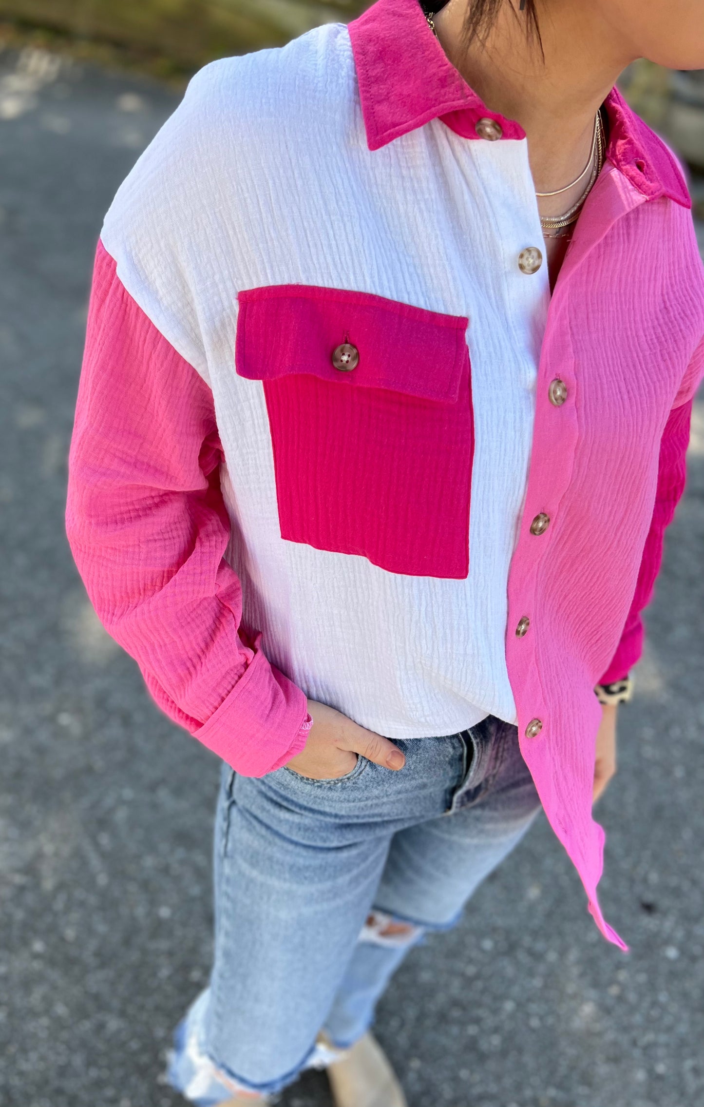 The Carrie Colorblock Top